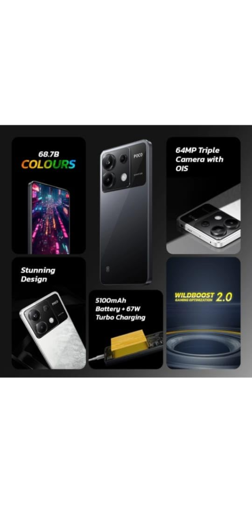poco x6 5g black mirror mobile under 25000