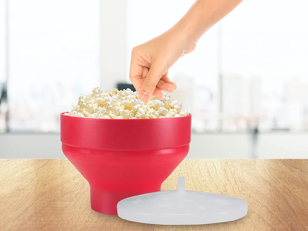 silicone microwave popcorn popper maker one of the best kitchen gadget 