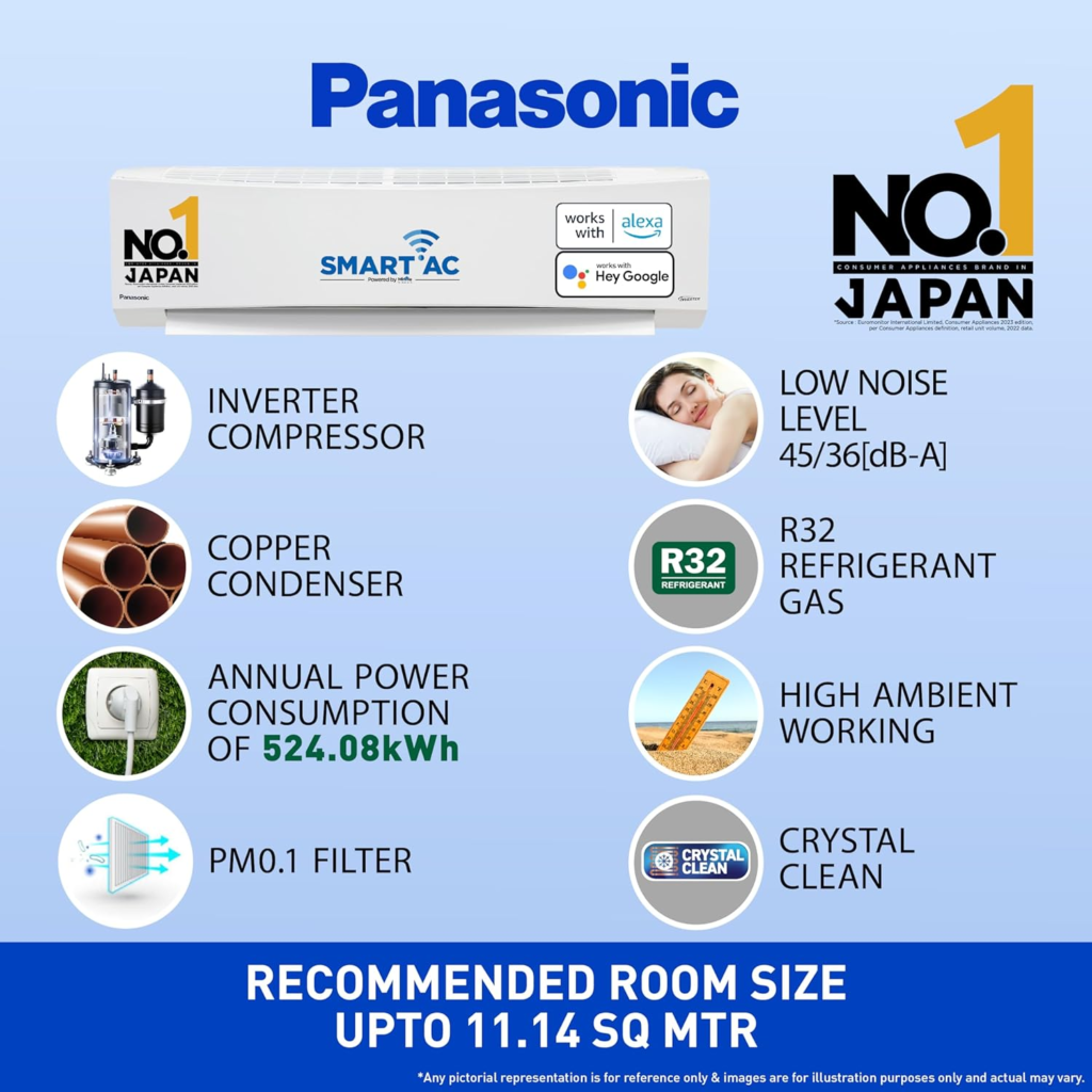 Panasonic 1 ton best air conditioner 